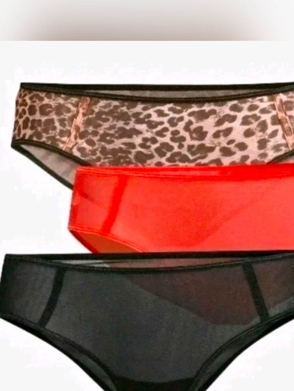 New Sophia Vergara Cheeky Underwear Three Pack Hipster Panties 10/XXXL.